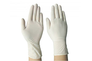 Manusi n/s pentru examinare din latex cu pudra (L) pereche