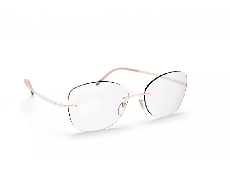 Rama optica Silhouette Titan Dynamics Contour 5540/CT-8640-54/17, High-Tech Titanium, p/u femei, Rimless