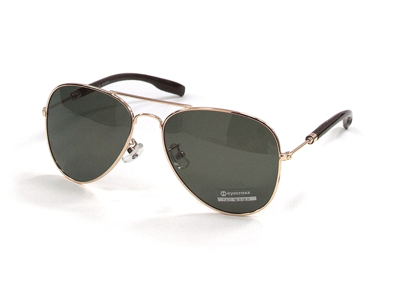 Ochelari de soare Eyecroxx ECS3M716 col.1, metal, unisex, gold, 57-17-140