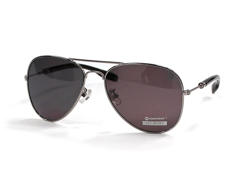 Ochelari de soare Eyecroxx ECS3M716 col.2, metal, unisex, grey, 57-17-140