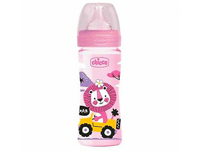 Chicco Biberon din plastic tetina din silicon 250 ml Girl (2021) 286231