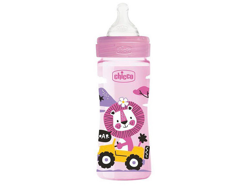 Chicco Biberon din plastic tetina din silicon 250 ml Girl (2021)