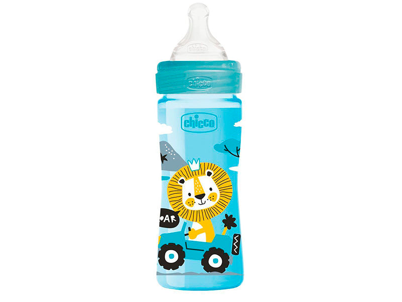 Chicco Biberon din plastic tetina din silicon 250 ml BOY (2021)