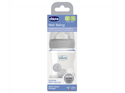 Chicco Biberon din sticla tetina din silicon 150 ml Unisex (2021) 287113