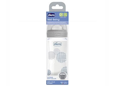 Chicco Biberon din sticla tetina din silicon 240 ml Unisex (2021) 287213