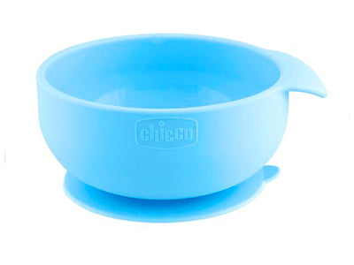 Chicco bol din silicon albastru 6M+ 102212