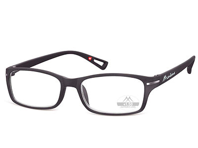 Ochelari de citit Montana MR76 +3.00 2024, black, din Acetat, unisex, dreptunghiular + husa