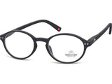 Ochelari de citit Montana HMR74 +3.00, Black, 51-20-145 din acetat, unisex, rotund + husa