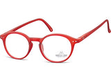 Ochelari de citit Montana HMR65C +2.50, Red, 49-20-14 din acetat, femei, rotund + husa