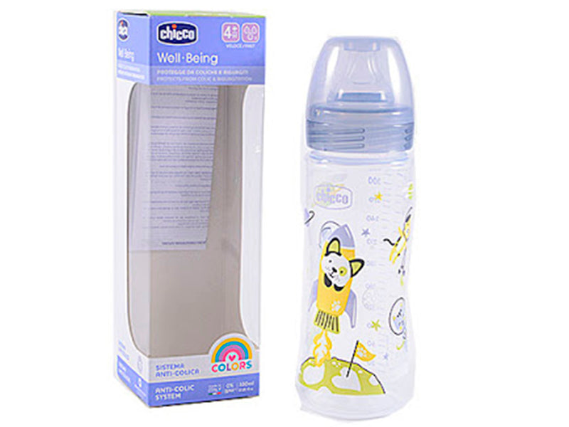 Chicco Biberon din plastic tetina din silicon 330 ml Unisex  (2021) 286373