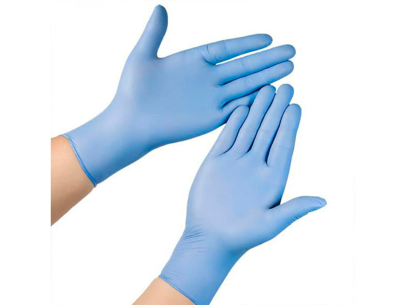 Перчатки смотровые нитриловые неопудренные гладкие N/S N9 (L) синие 50
