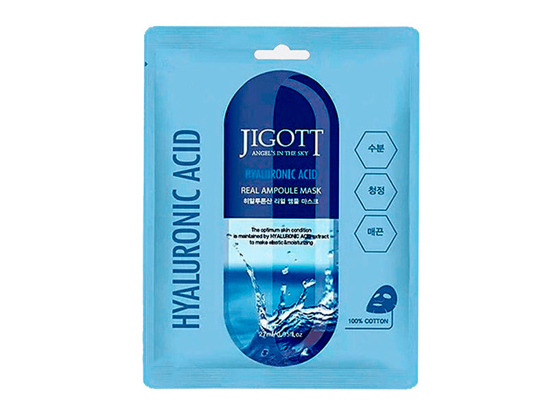 Jigott hyaluronic acid real ampoule mask 27ml