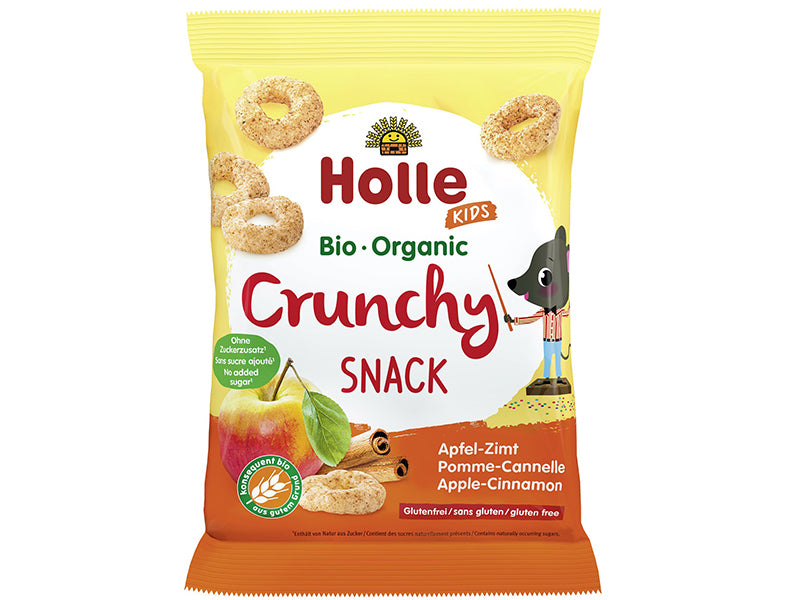 Holle Bio Organic gustare de orez, mere si scortisoara(3ani+) 25g