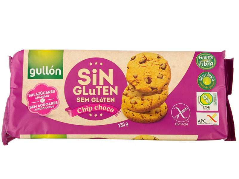 Gullon biscuiti Chip Choco fara gluten / zahar 130g
