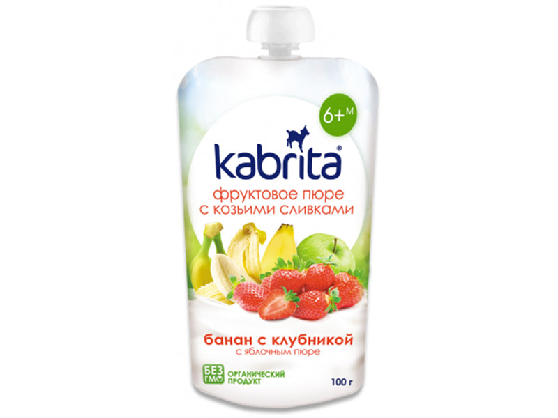 Kabrita Pireu banan-capsuna-frisca 100gr