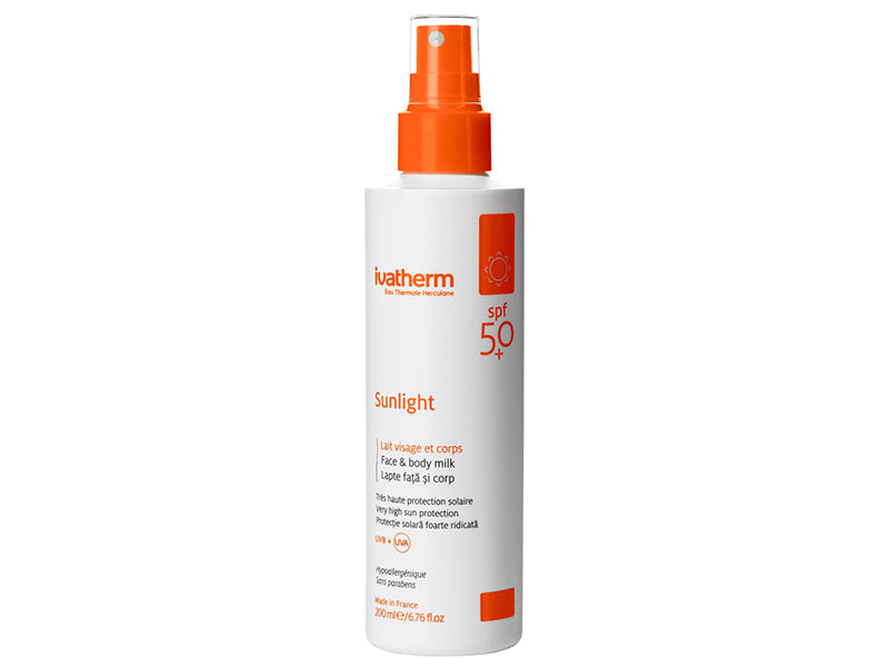 Ivatherm SunLight Lapte pu fata si corp SPF50+ 200ml