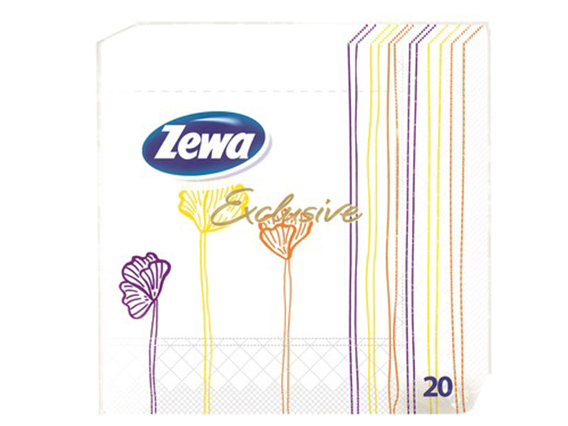Zewa Exclusive servetele de bucatarie Flori / Fructe / Dungi N20
