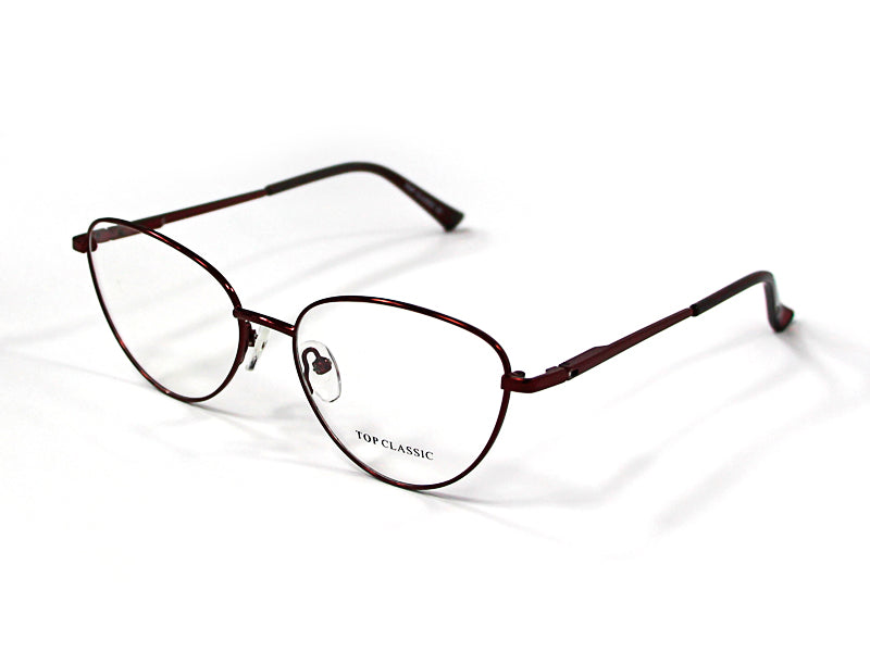 Rama Optica Top Classic TP8990 C3 wine metal,femei,cat eye