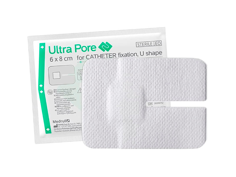 Pansament adeziv Medrull Ultra Pore 6cm x 8cm pu fixarea catetorului