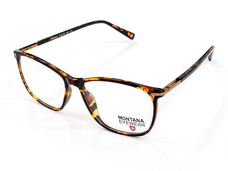 Rama optica Montana MA54A, din acetat, turtle/coffee + husa