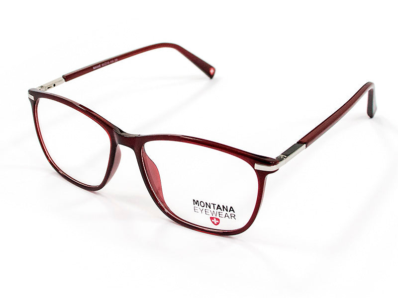 Rama optica Montana MA54E, din acetat, brick red + husa