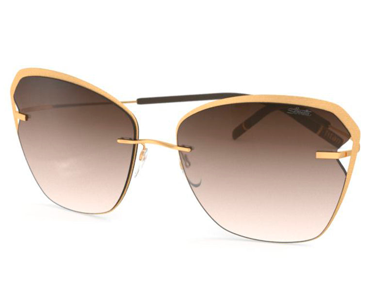Ochelari de soare Silhouette Titan Accent Shades 8174/75-7530-00/00, High-Tech Titanium, p/u femei