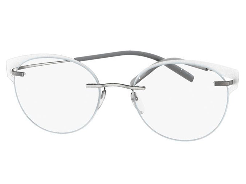 Rama optica Silhouette TMA Icon Accent Rings 5518/FV-7110-50/18, High-Tech Titanium, p/u femei, Halfrim