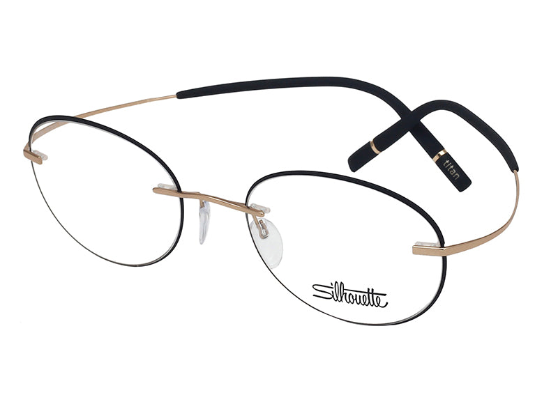 Rama optica Silhouette TMA Icon Accent Rings 5518/FZ-7530-50/19, High-Tech Titanium, p/u femei, Halfrim