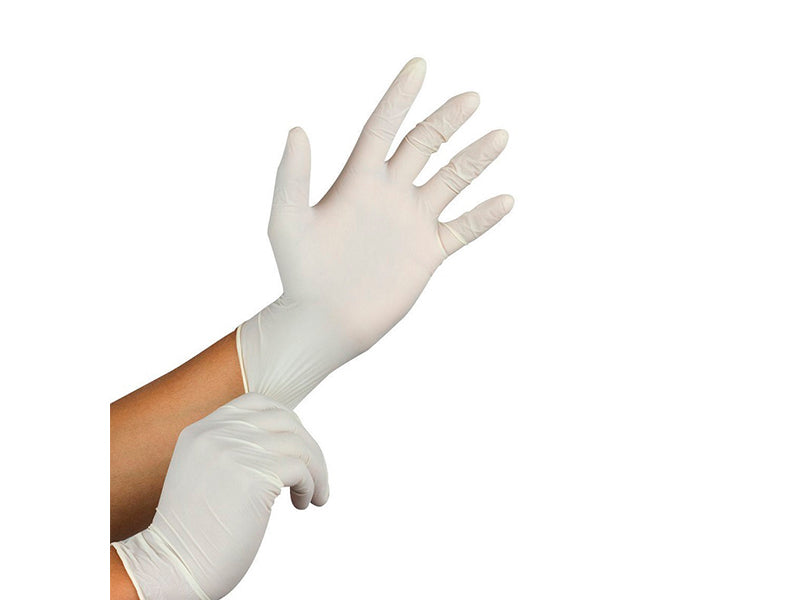 Manusi n/s pentru examinare din latex fara pudra netede N8 (L)