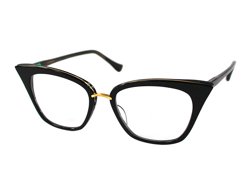 Rama optica Dita Rebella DRX-3031-A-BLK-GLD-51, din Acetat/Metal, p/u femei