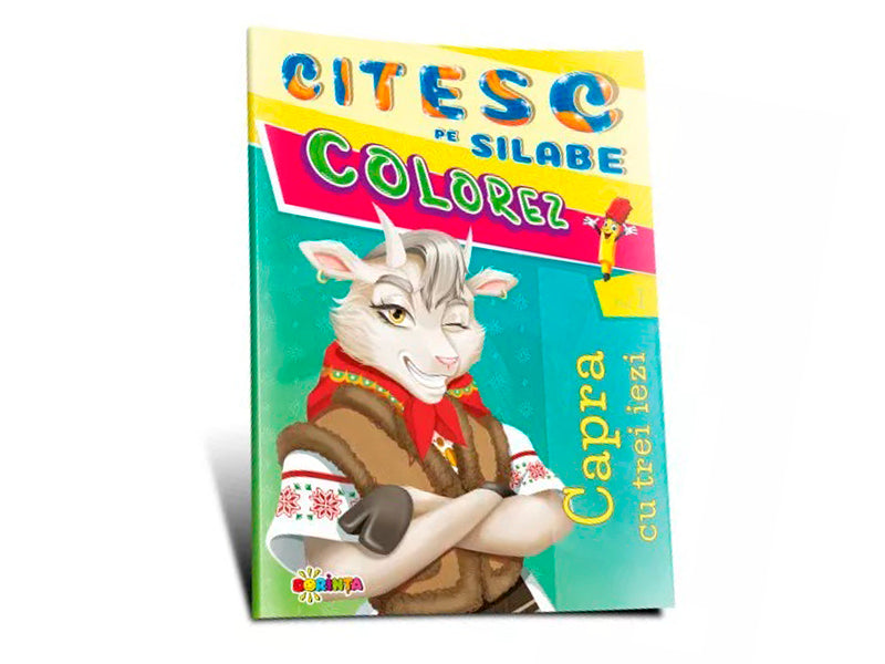 Carte citesc pe silabe colorez Capra cu trei iezi