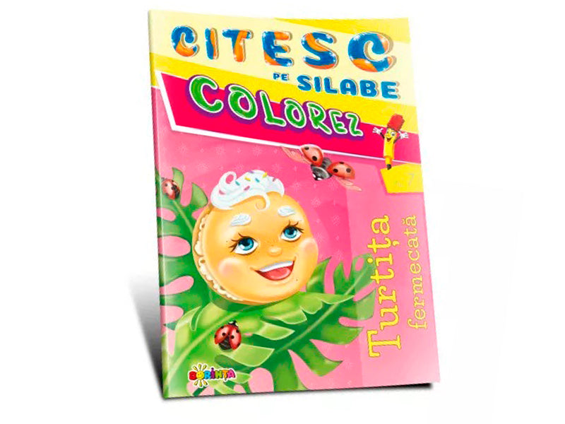 Carte citesc pe silabe colorez Turtita fermecata