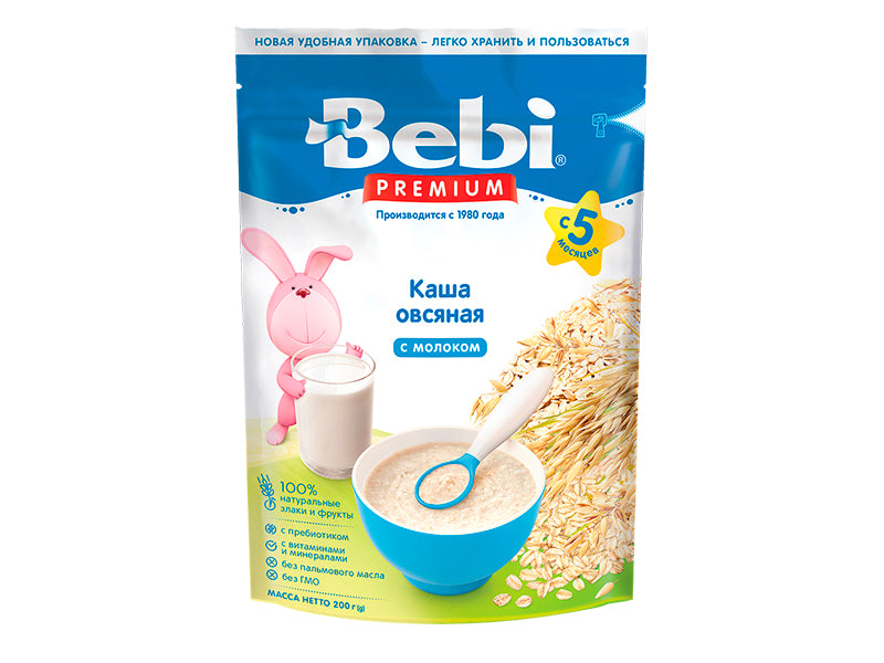 Bebi Premium Terci cu lapte Ovas 200gr