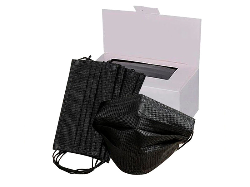 Masca chirurgicala SMS cu elastic neagra