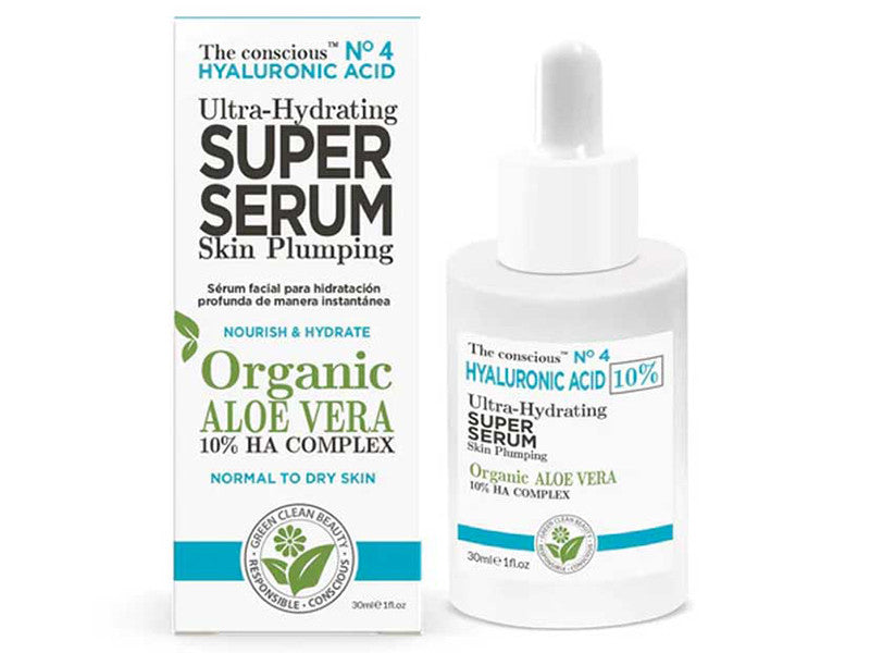 The conscious Ser Acid Hialuronic ultra-hidratant cu Aloe Vera organica 30ml