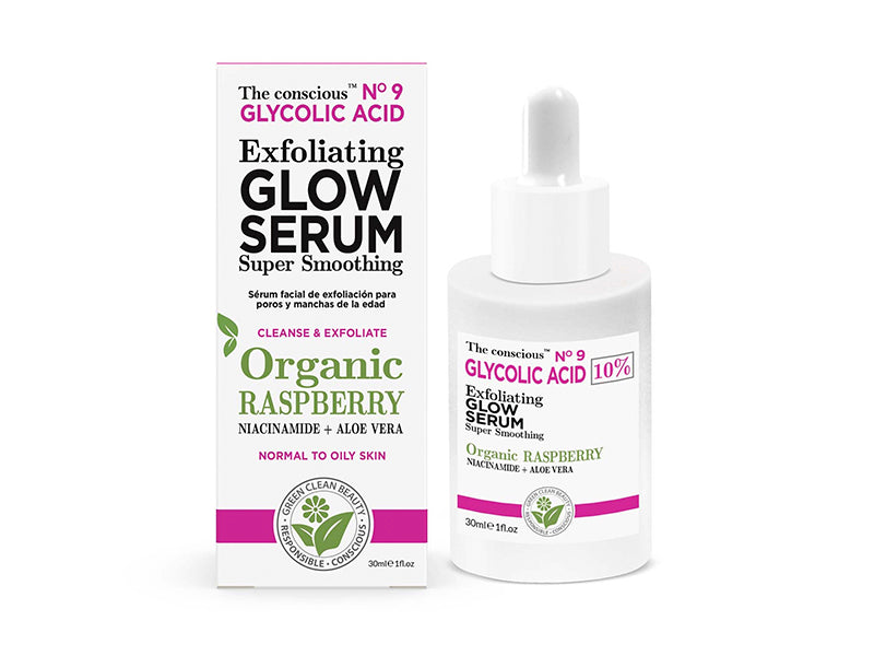 The conscious Ser Acid Glicolic exfoliant cu zmeura organica 30ml