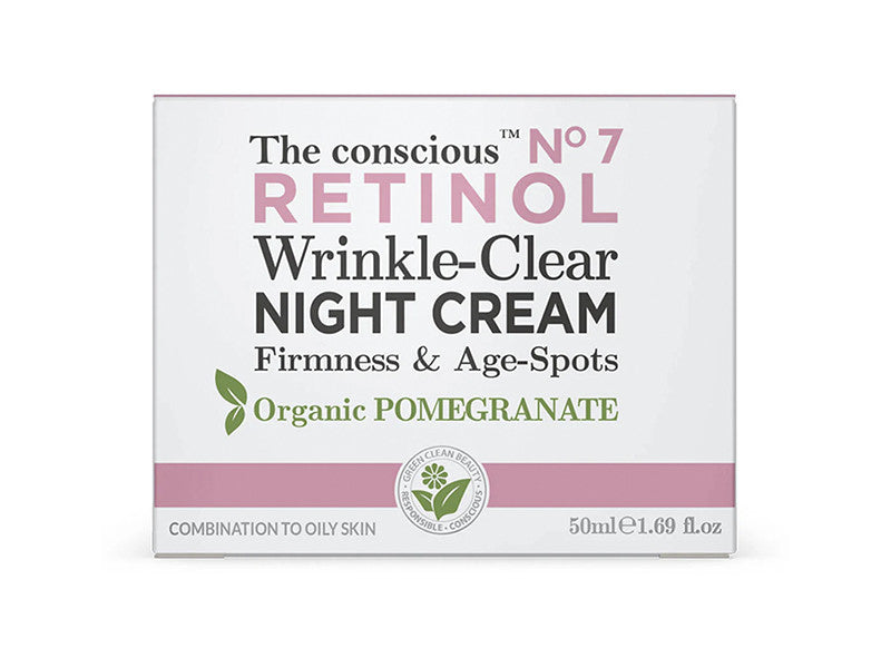 The conscious Crema de noapte cu Retinol si Rodie organica 50ml