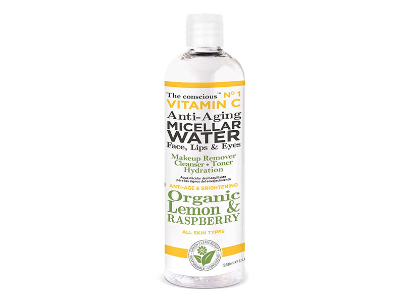 The conscious Apa micelara cu Vitamina C  Lamaie, Zmeura 350ml
