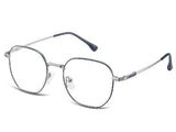 Rama optica Montana  864C, 2024, shiny silver/blue, din Metal, femei + husa