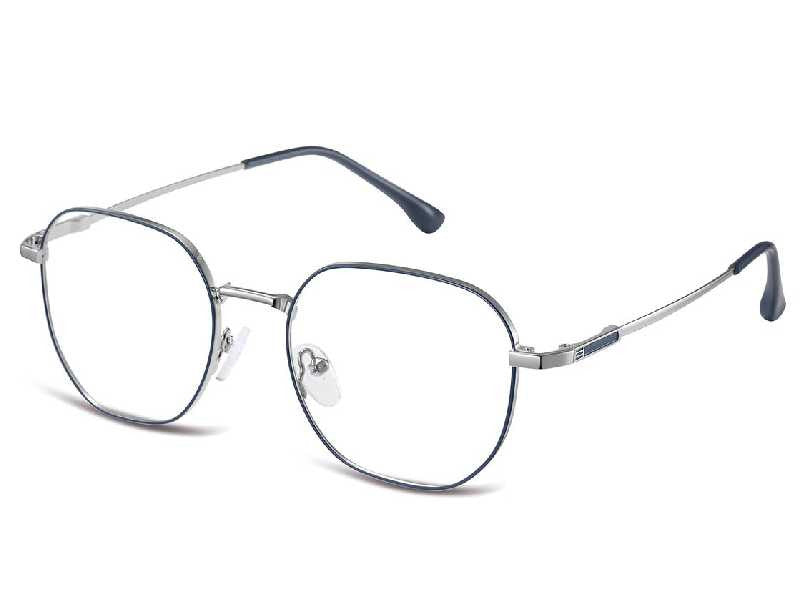 Rama optica Montana  864C, 2024, shiny silver/blue, din Metal, femei + husa