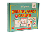 Joc Invat deja numere, forme si culori. 8 mini puzzle-uri. 4+