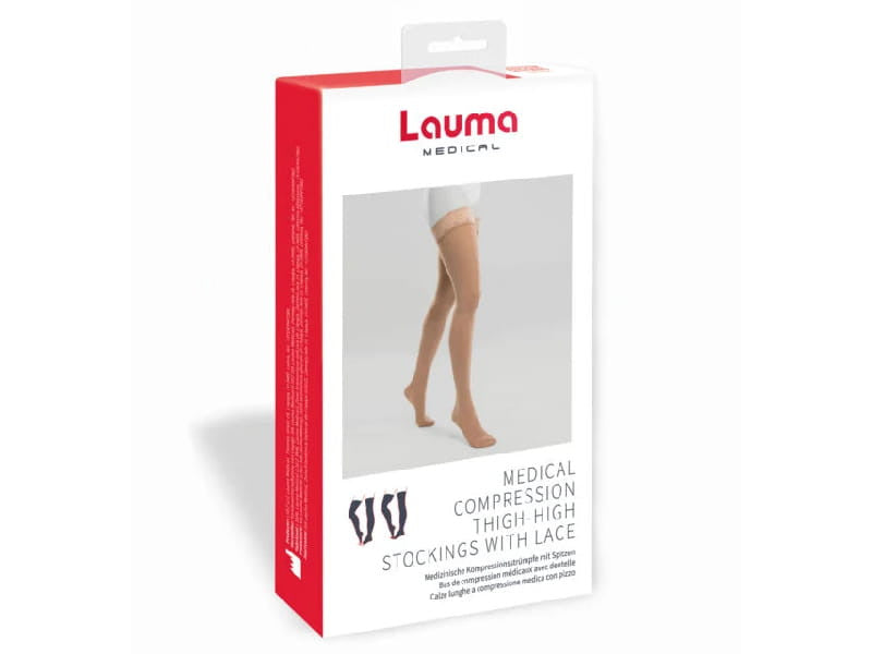 Lauma Colanti compresivi dantela, virf inchis, natural 2K, 1.Ccl (AG303)