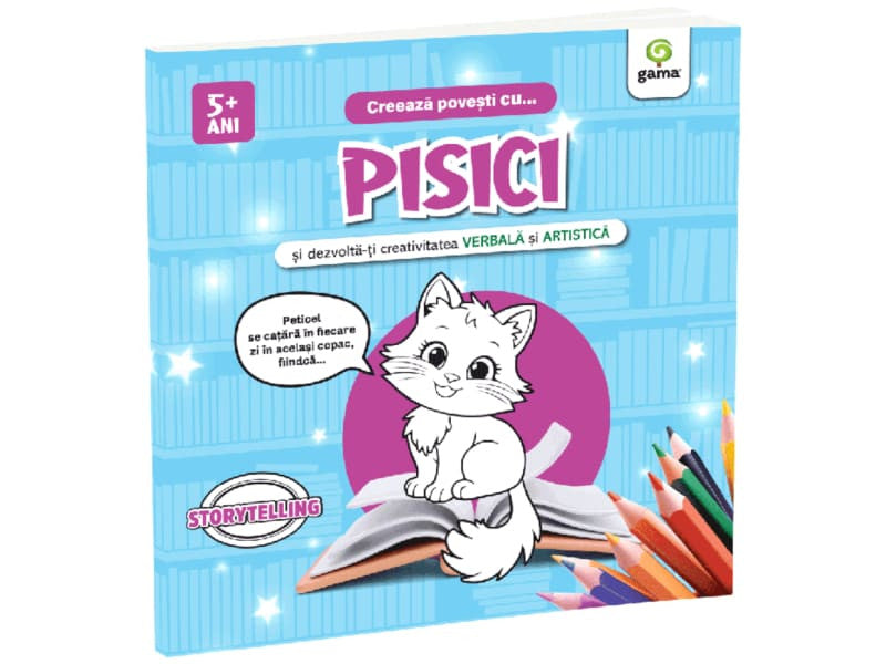 Carte Creeaza povesti cu... Pisici 5+