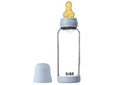 BIBS Biberon din sticla anticolici Baby Blue cu tetina din latex 3+ luni,