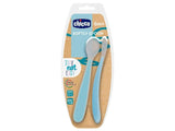 Chicco Lingurita cu virful din silicon albasta 6M 2buc 6828210000