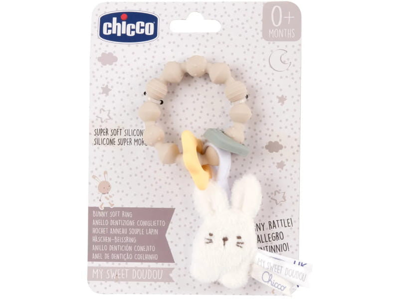 Chicco Jucarie Doudou Inel senzorial Iepuras 0M+ 125400
