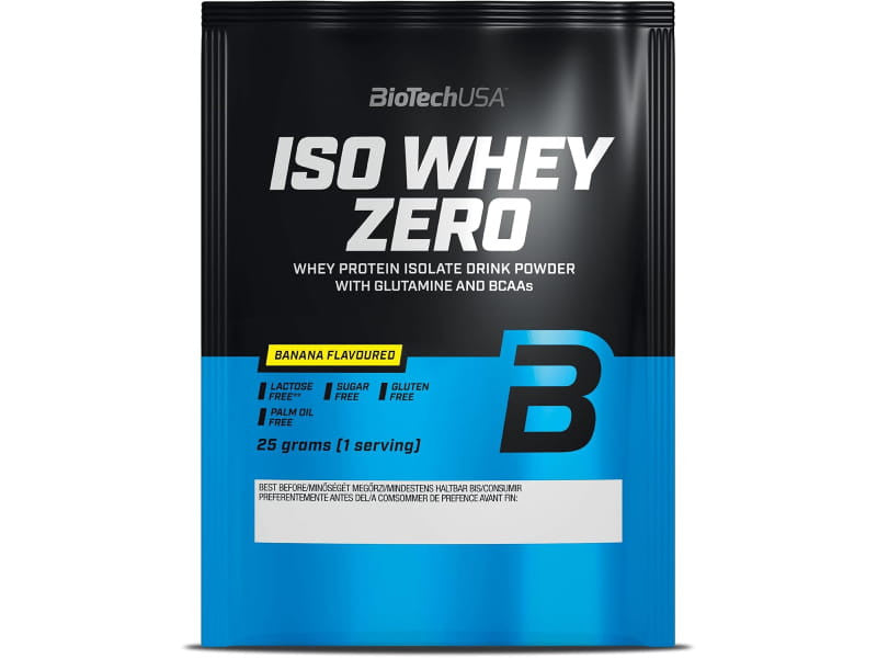 Biotech Протеиновый порошок Iso Whey Zero без лактозы 25 г, банан