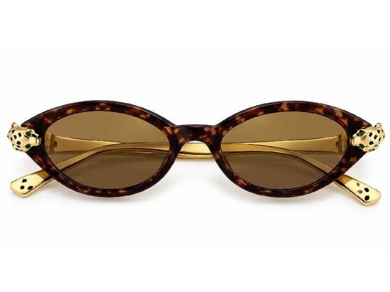 Ochelari de soare Cartier Sun Collection CT0634S-002/52, 2026, din Acetat, p/u femei