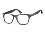 Ochelari de citit Montana HMR67 +1.00, Black, 53-19-147 din acetat, unisex, dreptunghiular + husa