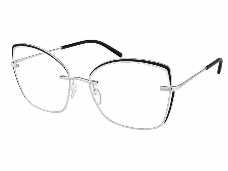 Rama optica Silhouette TMA-Laligne 5568/MJ-6860-56/17, SPX High-tech-Titanium, p/u femei, Halfrim